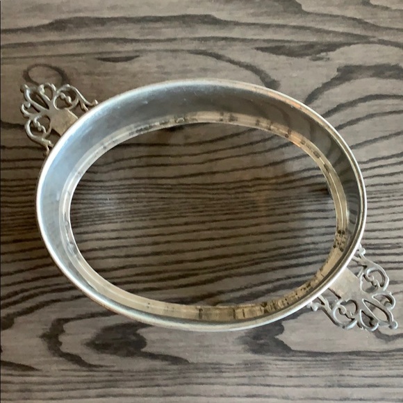 Vintage Pewter Casserole Holder - Picture 2 of 5